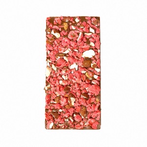 TABLETTE CHOCOLAT LAIT PRALINES ROSES 33 %