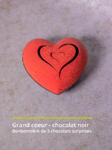 Grande coeur - Noir