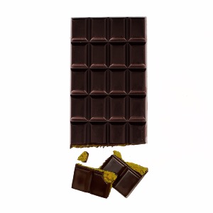 TABLETTE CHOCOLAT NOIR PRALINÉ PISTACHE 57 %