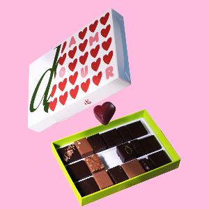 COFFRET COEURS EN CHOCOLAT 