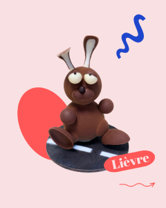 LE LIEVRE EN CHOCOLAT AU LAIT