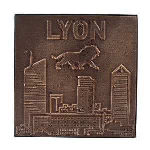 TABLETTE VUE DE LYON NOIR