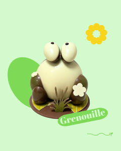 LA GRENOUILLE CHOCOLAT LAIT ET BLANC